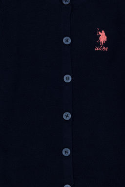 U. S. Polo Assn / Темно-синий трикотажный кардиган для девочки - U.s. polo assn фото 6