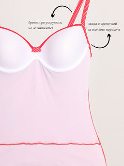 Купальник слитный женский красный - Almond фото 6