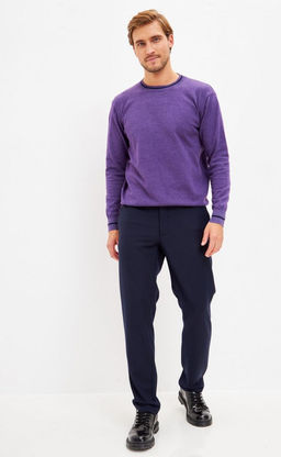 Джемпер P321-15322 violet-d.blue - Primm фото 2