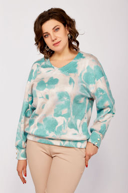 Блуза Swallow 803.2 черный+серебряный узор фото 104