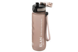 Бутылка для воды 500 мл 6,5*6,5*23 см "Style Matte" с углублениями д/пальцев капучино