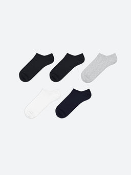 ?izgili Erkek Sneaker ?orap 5li