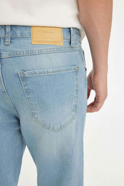 Узкие укороченные джинсовые брюки с нормальной талией и узкими штанинами - Defacto фото 8