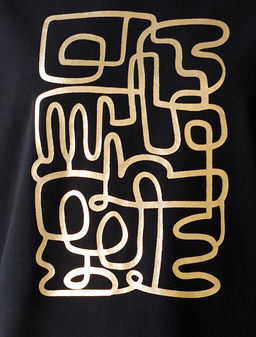 Футболка из премиального хлопка с авторским принтом - Vilatte фото 2