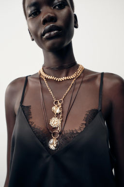 3-PACK OF CHAIN CORD CHARM NECKLACES