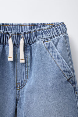 LOOSE FIT DENIM BERMUDA SHORTS - Zara фото 3