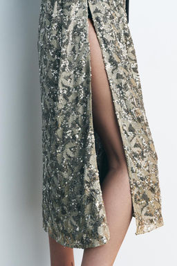 SEQUIN AND BEADED EMBROIDERED KIMONO - Zara фото 3