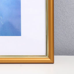 Фоторамка для фото 30×40 см Keep memories «Гамма», пластик, матовое золото, (пластиковый экран)