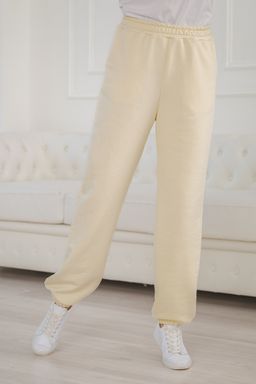 Брюки женские из футера петля Прогулка молоко - Амадэль фото 17