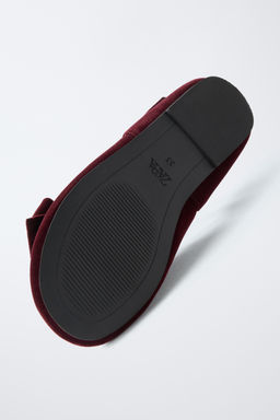 VELVET BOW BALLERINAS - Zara фото 7