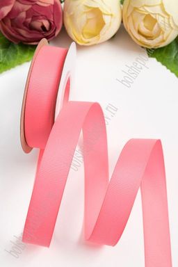 Лента репсовая 2 см*20 ярд "1 сорт" (SF-1723) ярко-розовый №14