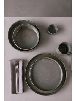 Тарелка глубокая Magistro Shadow, 480 мл, d=15 см, с высоким бортом 4.3 см, фарфор, серая фото 5