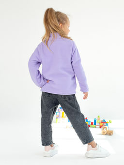 Толстовка ДЕТСКАЯ БАЗОВАЯ флисовая ЛИЛОВЫЙ NEW - Domtrik фото 3