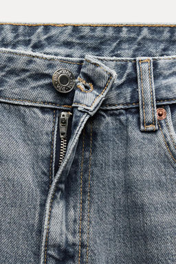 RELAXED FIT FOLD-UP LOW-RISE JEANS - Zara фото 9