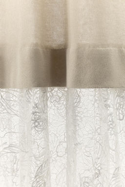 KNIT DRESS WITH COMBINED LACE - Zara фото 10