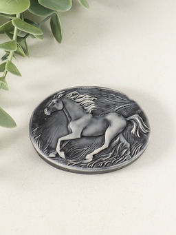 Магнит на холодильник Лошадь бегущая (барельеф), 5.5 см