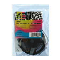 Фитолента для растений Luazon Lighting, светодиодная, 6.2 Вт, 1 м, IP65, 5 В, 60 LED/м, диммер, USB, SMD5050, мультиспектральная