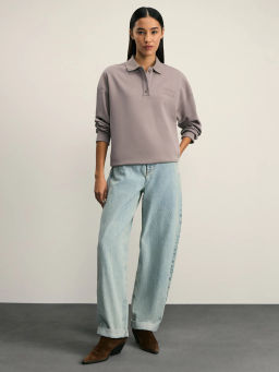 Толстовка поло из хлопка / Zarina  фото 2