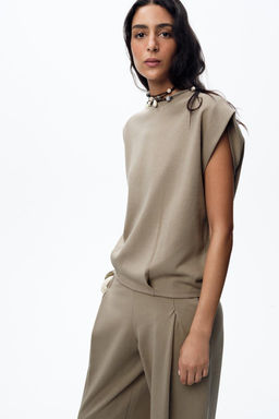 WASHED INTERLOCK T-SHIRT - Zara фото 2