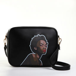 Сумка женская на молнии TEXTURA 22×8×17 см, чёрная