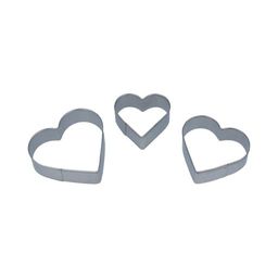 S-CHIEF SHF-0035 Вырубка нержавеющая сталь 3 шт №01 сердце (металл)
