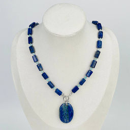 Колье из Лазурита и Амазонита