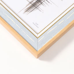 Фоторамка для фото 10×15 см «Антик», пластик, голубая с белой полосой, 1.5×14×19 см