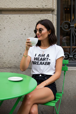TRENDYOLMILLA Beyaz %100 Pamuk Regular/Normal Kal?p Slogan Bask?l? Orme T-Shirt TWOSS25TS00050