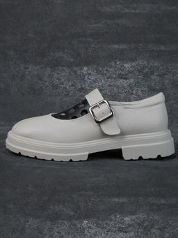 06-PDE38-2 GRAY Туфли женские (натуральная кожа)