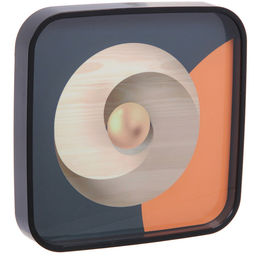 Часы настенные + пано 2шт "HOME STYLE" Абстракция, черный корпус