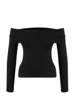 Ekru Aksesuar Detayl? Carmen Yaka Fitted/Vucuda Oturan Orme Bluz TWOAW26BZ00285 - Trendyolmilla фото 12