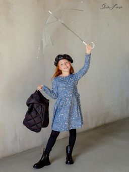 Платье Эля синие листья - Sovalina фото 13