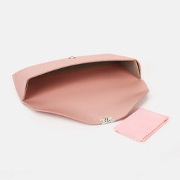 Футляр для очков на кнопке, салфетка, цвет розовый - Simaland фото 7