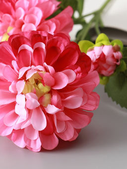 Цветы искусственные "Хризантема Бранхил черри" d-9 см 49 см, тёмно-розовый