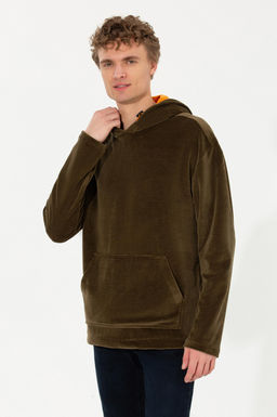 U. S. Polo Assn Мужская комфортная толстовка с капюшоном кокосового цвета - U.s. polo assn фото 3