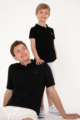 Erkek Гocuk Siyah Basic Polo Yaka TiЕГrt - U.s. polo assn фото 2