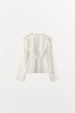 LACE COTTON SHIRT - Zara фото 6
