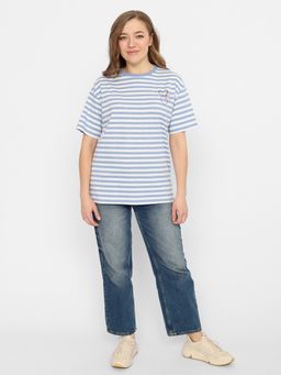 CRB wear/FSSW 60245-16 Футболка женская,голубой меланж/Ex.Cherubino  фото 3