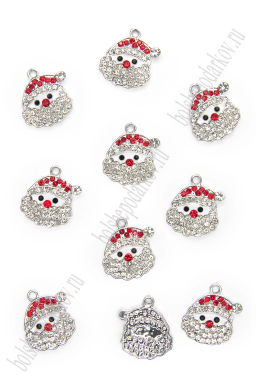 Подвеска металл "Дед Мороз" (10 шт) SF-7343