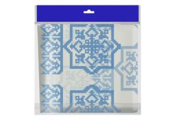 CUOCO скатерть одноразовая 110*220см (1шт) с рисунком Русские узоры