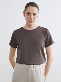 Bisiklet Yaka Kad?n Ti??rt