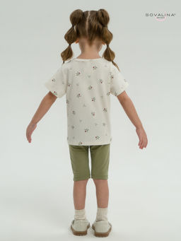 Костюм Актив бордовые тюльпанчики-оливка - Sovalina фото 31