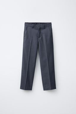 TEXTURED SUIT TROUSERS