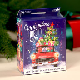 Чай чёрный Счастливого Нового года с европодвесом, вкус: ваниль и карамель, 50 г. - Simaland фото 6