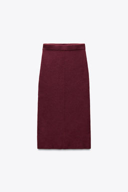 PLAIN KNIT SKIRT - Zara фото 7