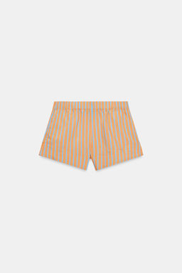 SHORTS POPEL?N RAYAS / Naranja - Zara фото 4