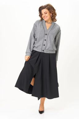 Костюм Aira Style 24131 серо-черный