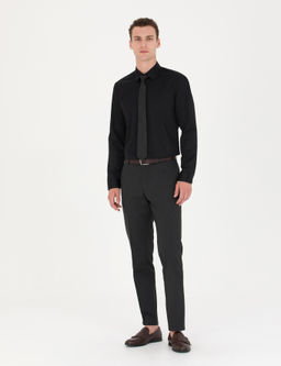 Siyah Slim Fit Uzun Kollu Basic G_mlek - Pierre cardin фото 11