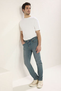 TRENDYOL MAN Indigo Esnek Kumas Skinny Dar Kesim Jeans TMNAW20JE0434 - Trendyolmilla фото 2