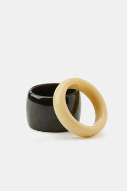 PACK 2 PULSERAS R?GIDAS RESINA / Crudo - Zara фото 4